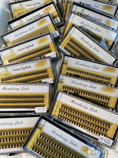 Накладные ресницы пучки Nesura 10D, 20D