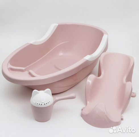 Набор для купания детский, цвет розовый