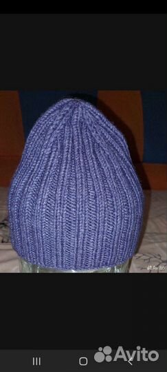 Вязанные шапки мама+дочка