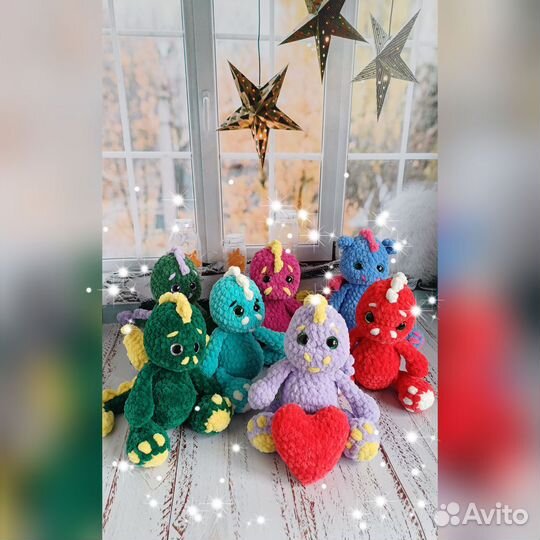 Игрушка Дракон вязаная