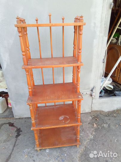 Этажерка деревянная старинная