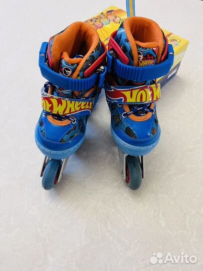 Коньки раздвижные Hot Wheels 26-29
