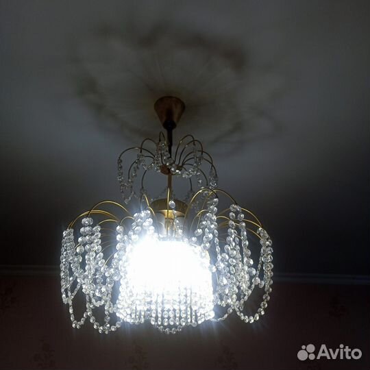 Люстра хрустальная Чехия бу