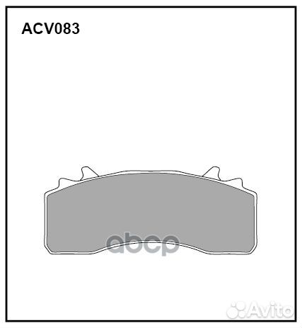 Колодки тормозные дисковые WVA (29279) HCV ACV0