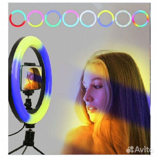 Лампа со штативом (цветная) 26см