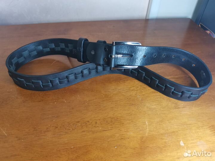 Ремень плетёный. Ручная работа. Натуральная кожа