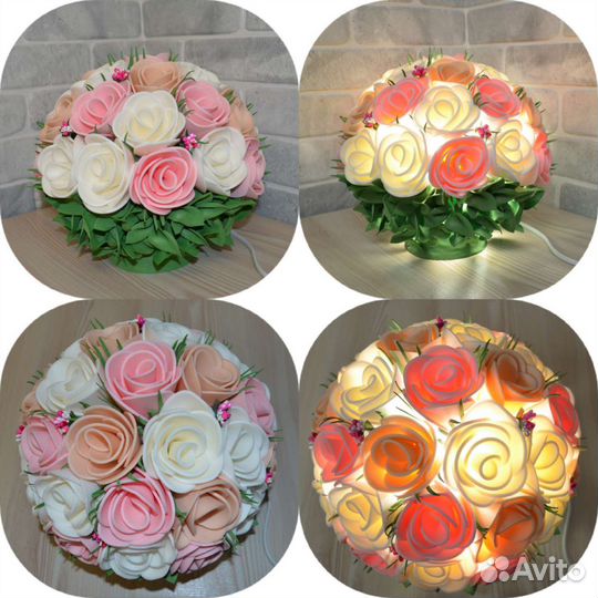 Светильник,ночник,изолон.Подарок маме,девушке