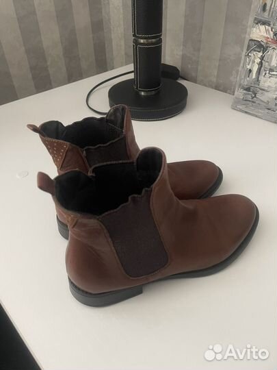 Ботинки женские кожаные no name