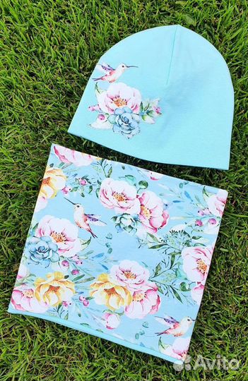 Детская шапка и снуд