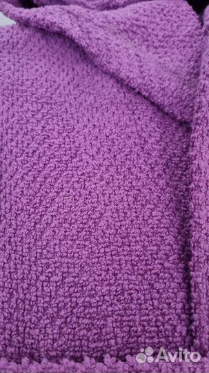 Халат женский махровый с капюшоном L 48 50 размер