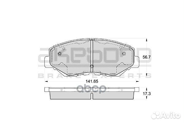 Колодки тормозные перед honda CR-V RD5/accord CL