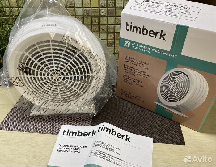 Настольный тепловентилятор Timberk 2000Вт Новый