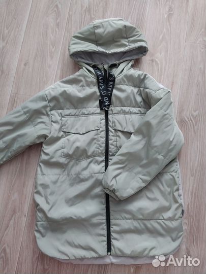 Куртка демисезонная удлиненная для девочки 158