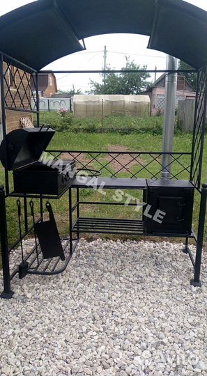 Беседка с мангалом