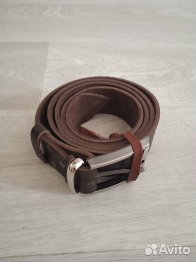 Мужской кожаный ремень ручной работы