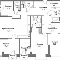 5-к. квартира, 175,1 м², 6/16 эт.