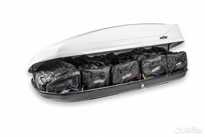 Автомобильный бокс Koffer А-440 белый глянец (440л