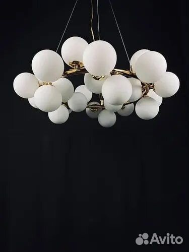 Подвесная люстра SVT 8899 Шарики 25/G4 Золото