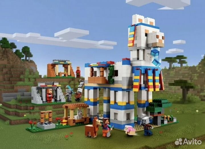 Конструктор Майнкрафт Minecraft Деревня Лам