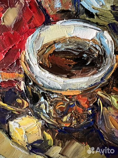 Картина маслом. Восточный натюрморт