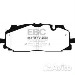 Колодки перед EBC DP42277R VAG Akebono 350/375мм