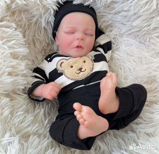 Кукла Реборн 47 см силиконовая полностью новая