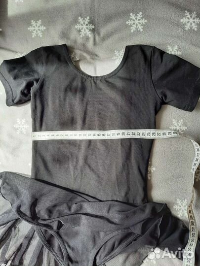 Гимнастический купальник с юбкой