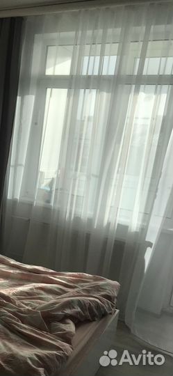 Тюль прозрачный 2шт ширина 5м и 6 м высота 2,7м