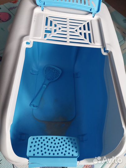 Закрытый лоток домик для кошек большой, туалет