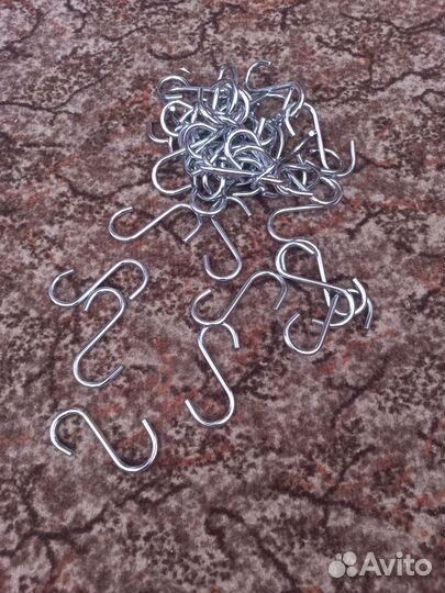 Хромированный крючок на рейлинги