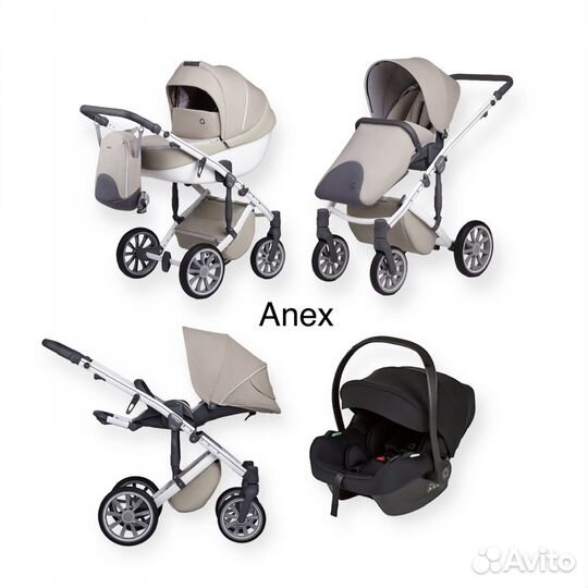 Коляска 3в1 Anex m/type + автокресло трансформер