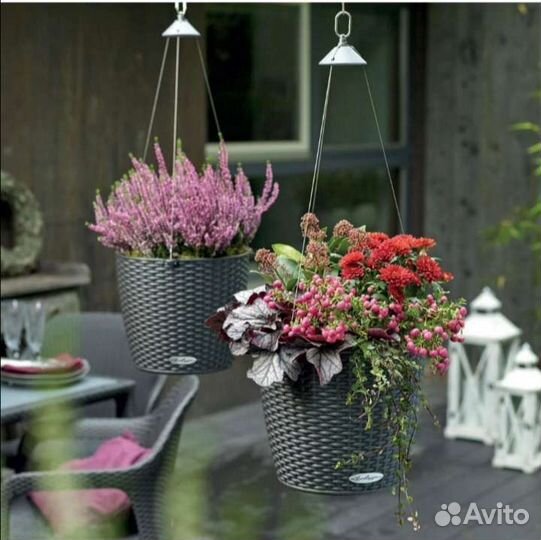 Кашпо подвесное lechuza Nido Cottage 28 бежевый