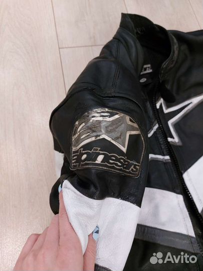 Мотокомбинезон раздельный кожаный