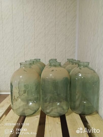 Бутыль стеклянная 10л СССР