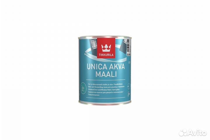 Акрилатная краска Tikkurila Unica Akva Maali 0.9л