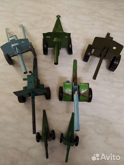 Пушки металлические ссср-военные игрушки