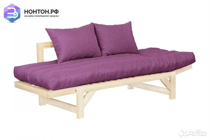 Диван кушетка Амбер-2 фиолетовый