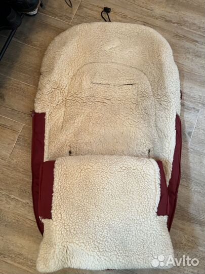 Зимний конверт в коляску на овчине