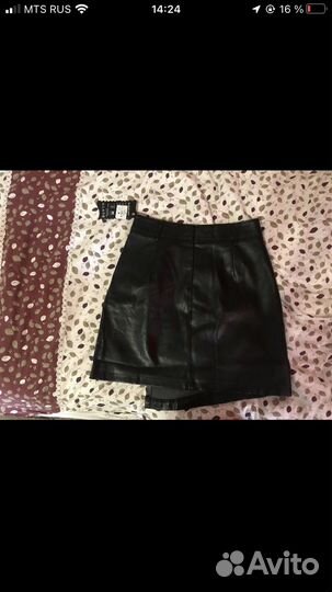 Кожаная юбка новая