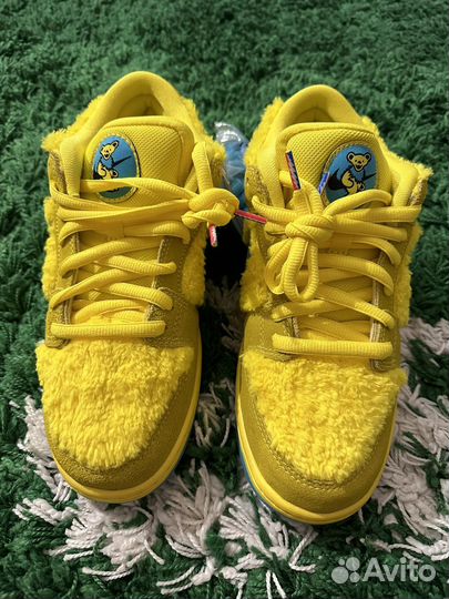 7 размеров Nike SB Dunk Low Grateful Dead Yellow