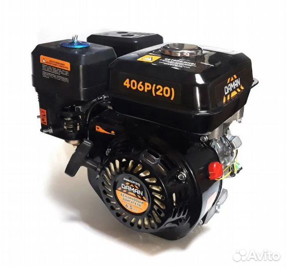 Бензиновый двигатель daman 106P19 6,5л.с