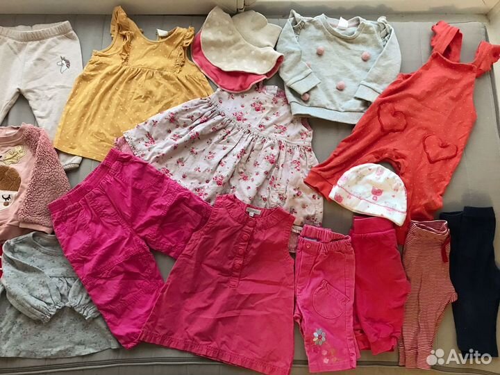 Вещи пакетом на девочку 74