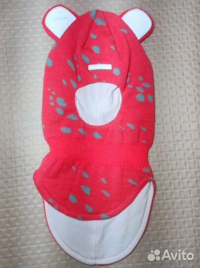 Шапка шлем для девочки на 1,5-2 года