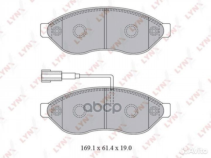 Колодки передние lynxauto BD-2828 BD-2828 lynxauto