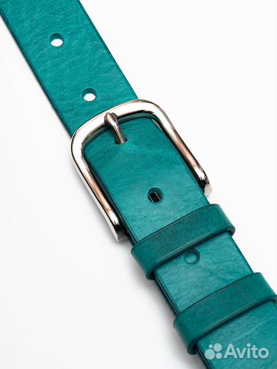 Ремень ручной работы Missouri (морская лазурь)