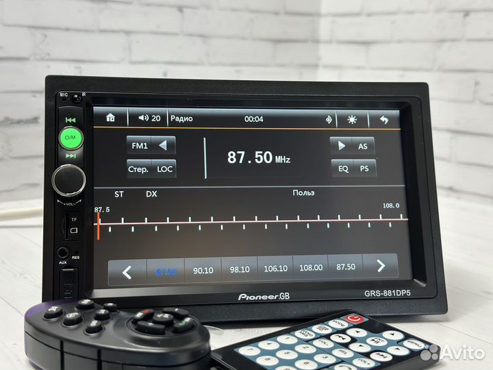 Магнитола pioneer 2din с блютуз и экраном
