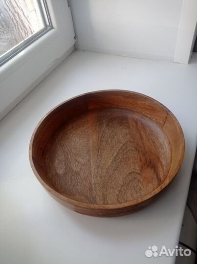 Пара мисок из дерева манго 26 см и 21 см