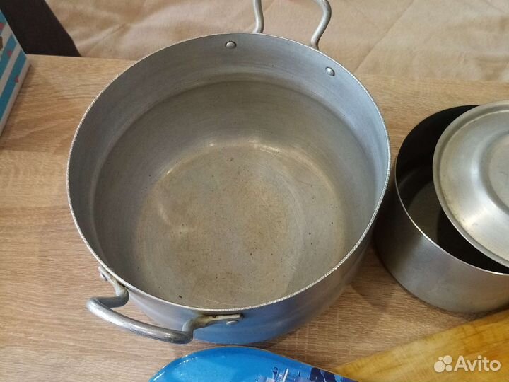 Кастрюля алюминиевая, 3,6 л, +сотейник 1л,бу