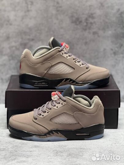 Кроссовки Nike PSG x Air Jordan 5 Low (Арт.55092)