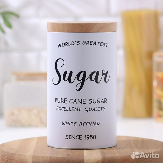 Банка для сыпучих продуктов «Сайнс», 1910,5 см, цв